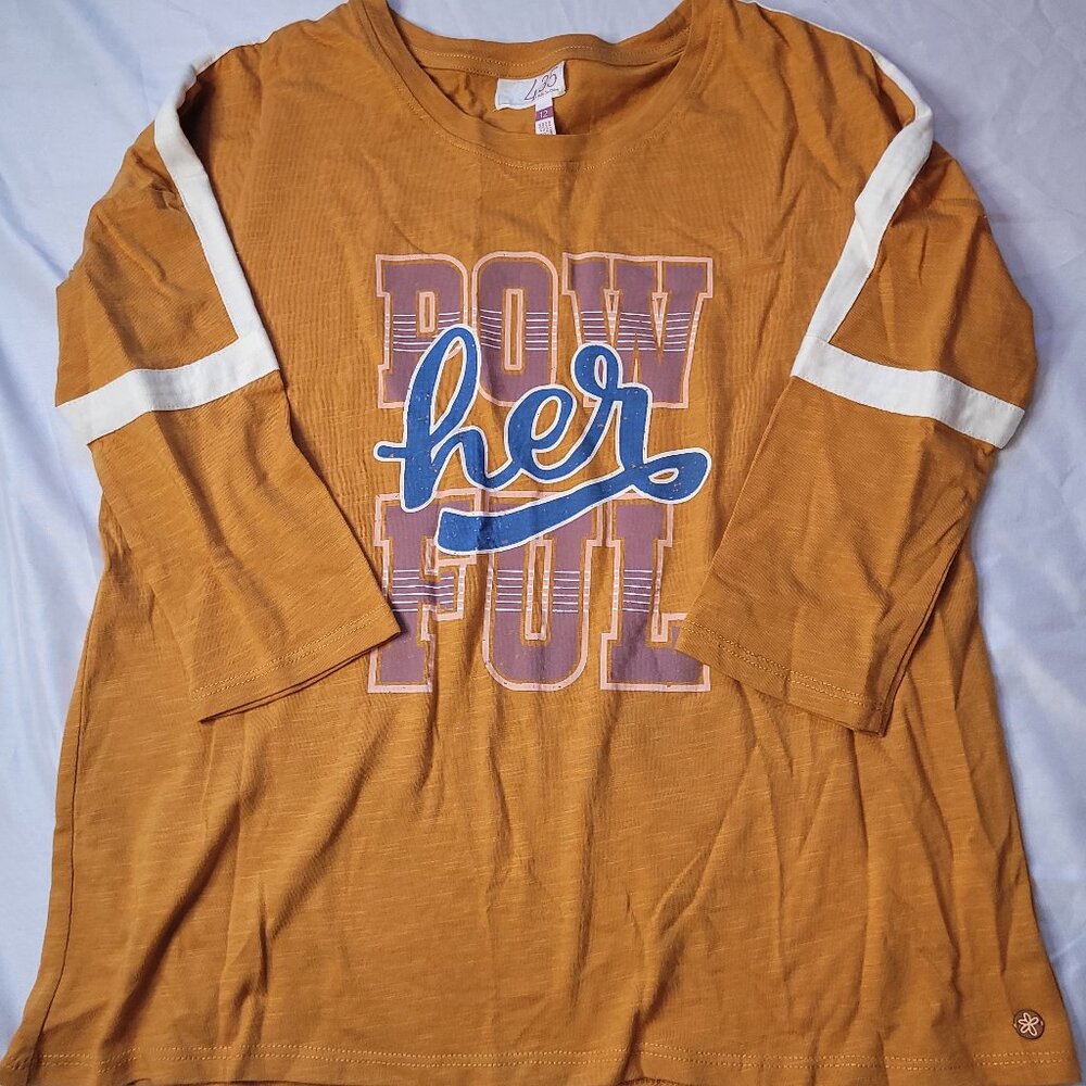 Matilda Jane 435, Pow"her"ful long sleeve shirt, EUC, size 12, $18
